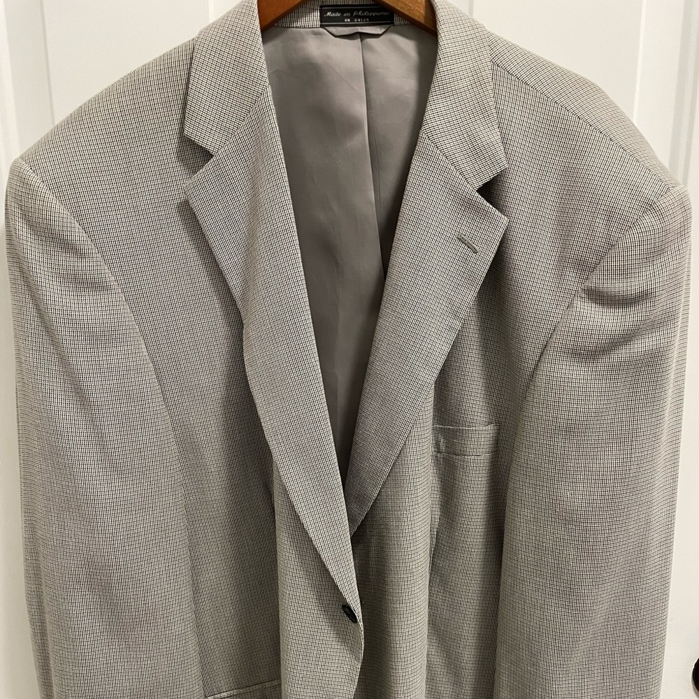 Meeting Street Sports Jacket- 56R Gray/Black/White